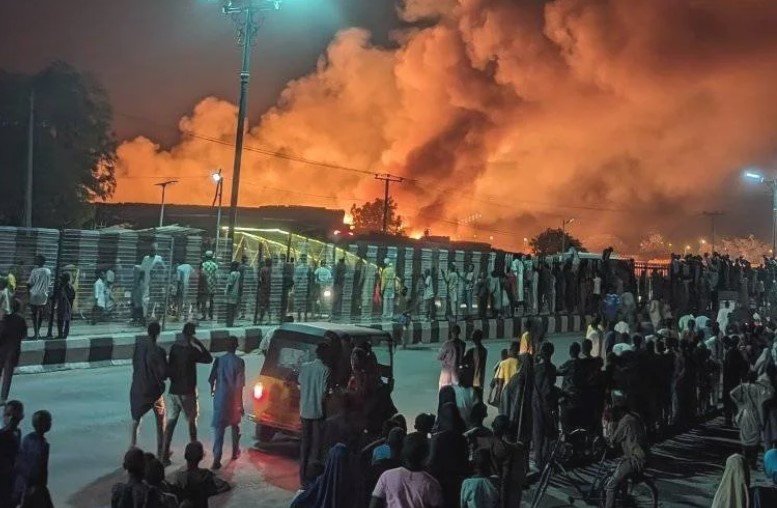 Again fire guts Gamboru market in Borno