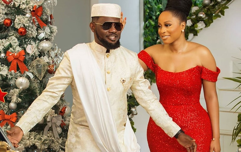 Comedian AY with enstranged wife Mabel