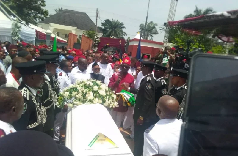 Burial of former Governor of Anambra State, Chukwuemeka Ezeife