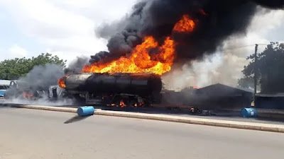 Scene of tanker explosion in jigawa