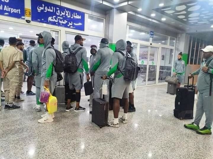 Super eagles waiting for their flight