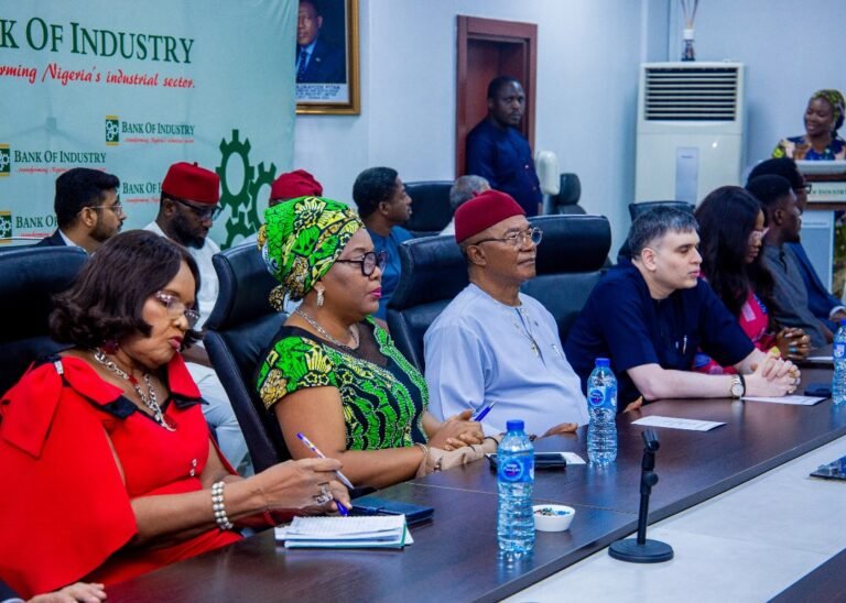 Mrs. Nkechi Obi, MD/CEO, Techno Oil Group (in green attire) with other participants at the induction into the Bank Of Industry (BOI) Hall of Fame