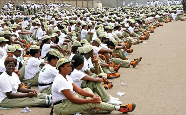 Image of NYSC members during parade